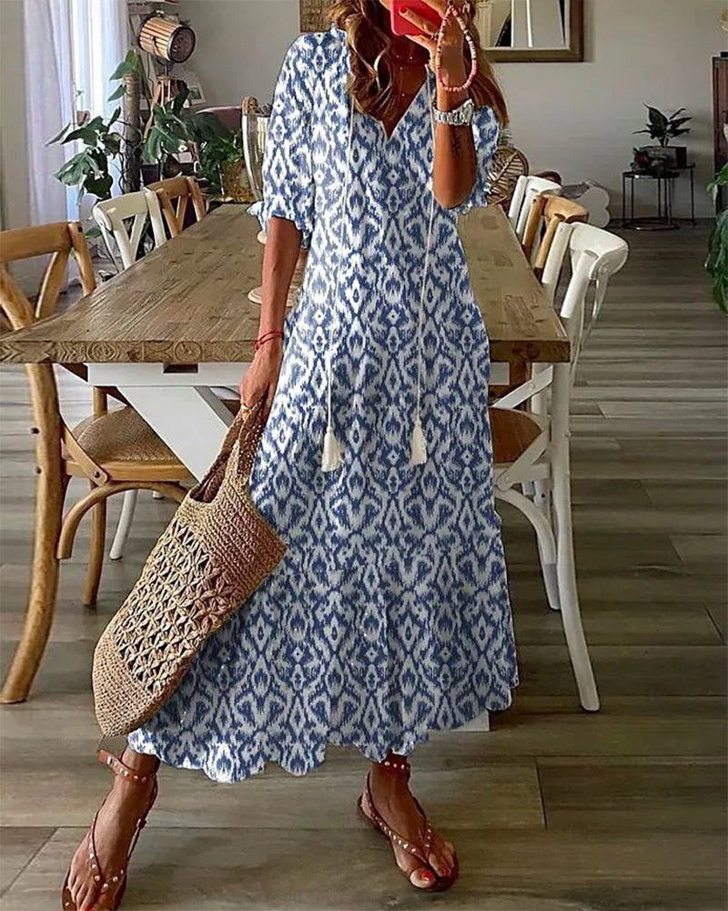 CASSIA™ - Boho Tummy Coverage Dress - Maison Léa &amp; Lou
