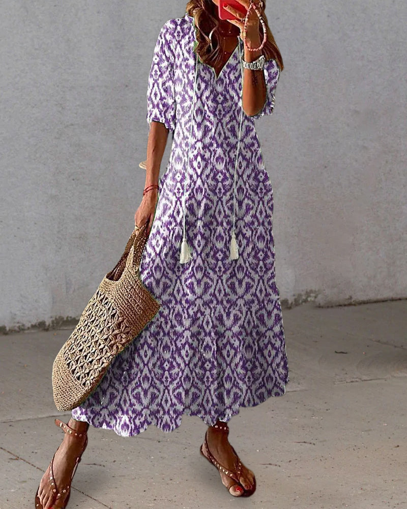 CASSIA™ - Boho Tummy Coverage Dress - Maison Léa &amp; Lou