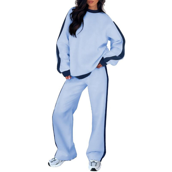 SANDI™ - Comfortable 2-Piece Lounge Set Sweatshirt &amp; Straight Leg Pants - Maison Léa &amp; Lou