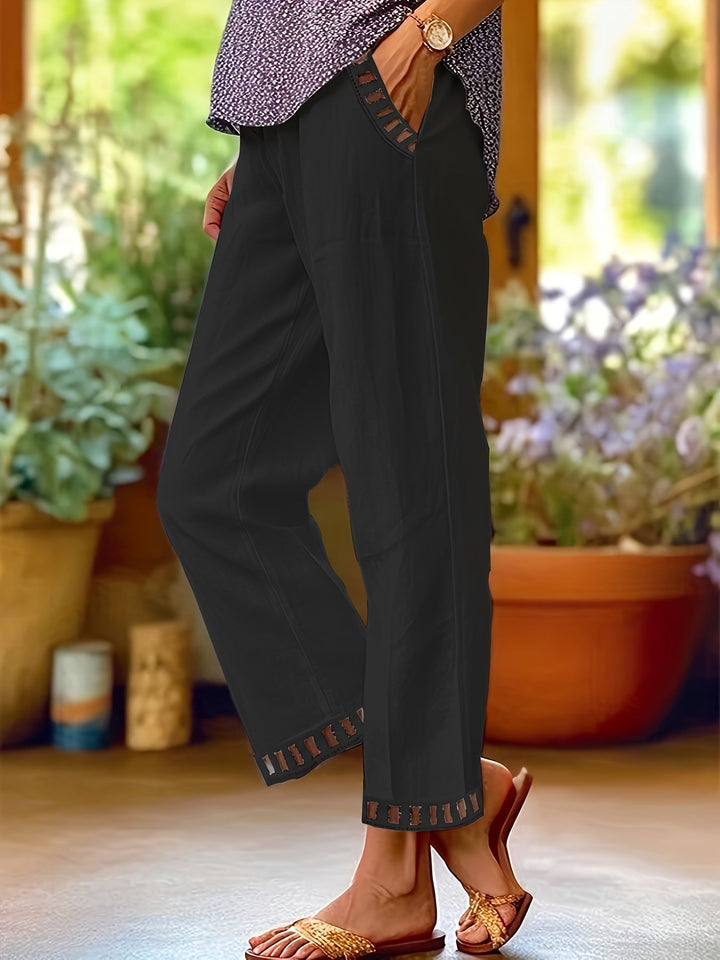 Wren – Pantaloni Cropped Relax con Dettagli a Contrasto