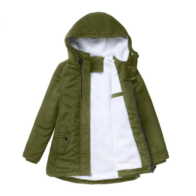 AMINA™ - Thick Winter Coat with Hood and Quilted Lining for Winter Warmth - Maison Léa &amp; Lou