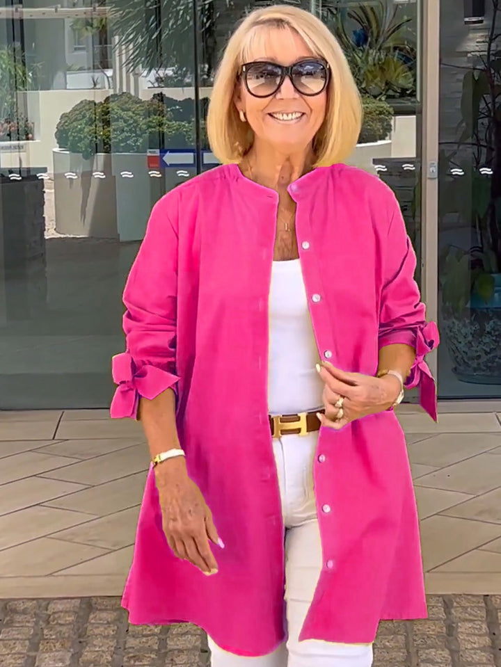 CÉLINA™ - Classy Long Shirt Jacket - Maison Léa &amp; Lou