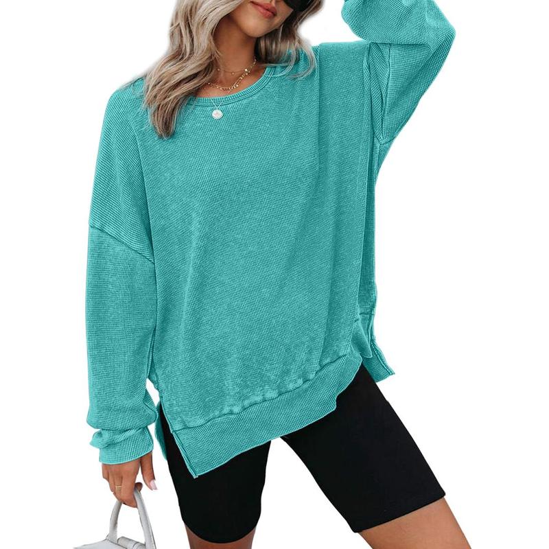 THALIENE™ - Casual Oversized Crewneck Long Sleeve Sweatshirt - Maison Léa & Lou