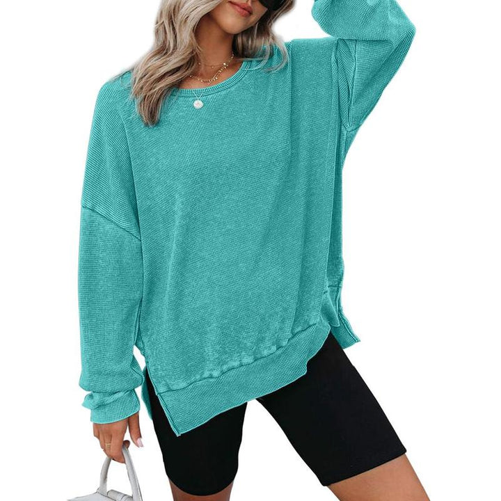 THALIENE™ - Casual Oversized Crewneck Long Sleeve Sweatshirt - Maison Léa &amp; Lou
