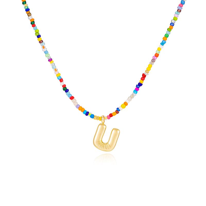 MACY™ - Colorful Bubble Letter Necklace - Maison Léa &amp; Lou