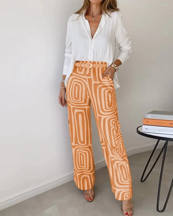 Lysa™ | Effortless Shirt &amp; Pant Set - Maison Léa &amp; Lou