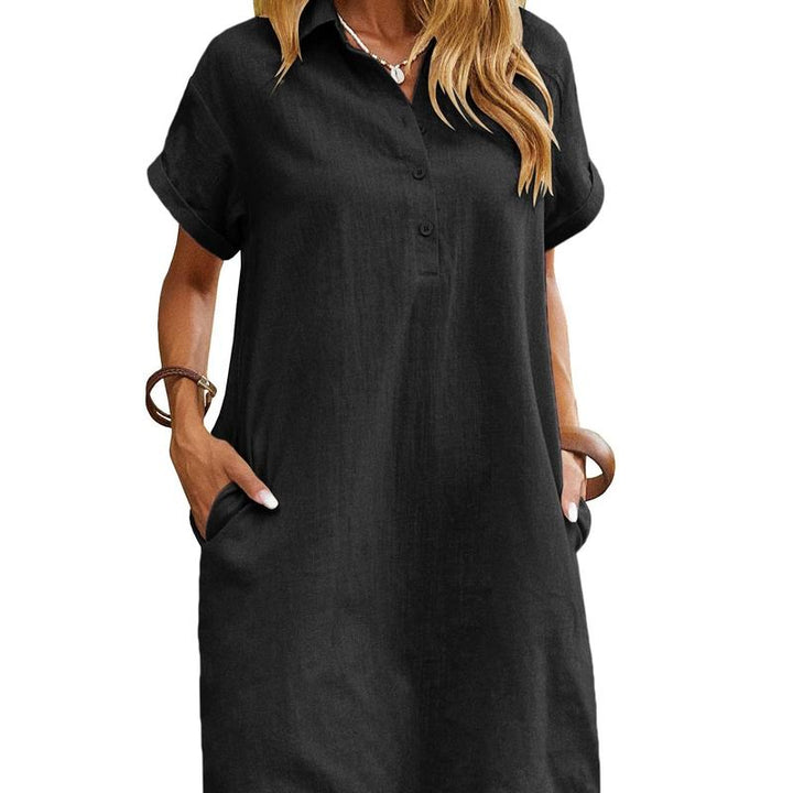 MAREN™ – Relaxed Short Sleeve Summer Dress - Maison Léa &amp; Lou