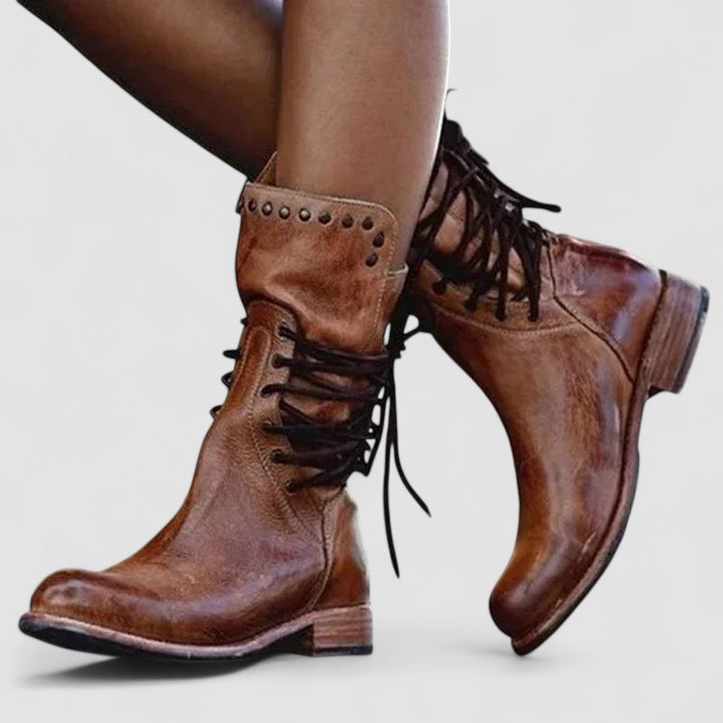 Mae – Orthopedic Western Boots - Maison Léa &amp; Lou