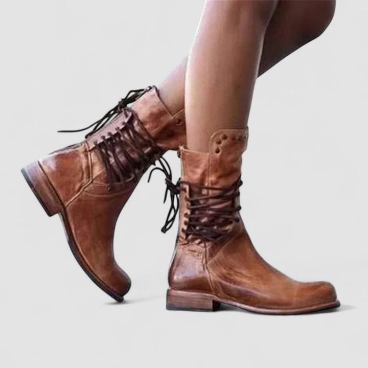 Mae – Orthopedic Western Boots - Maison Léa &amp; Lou