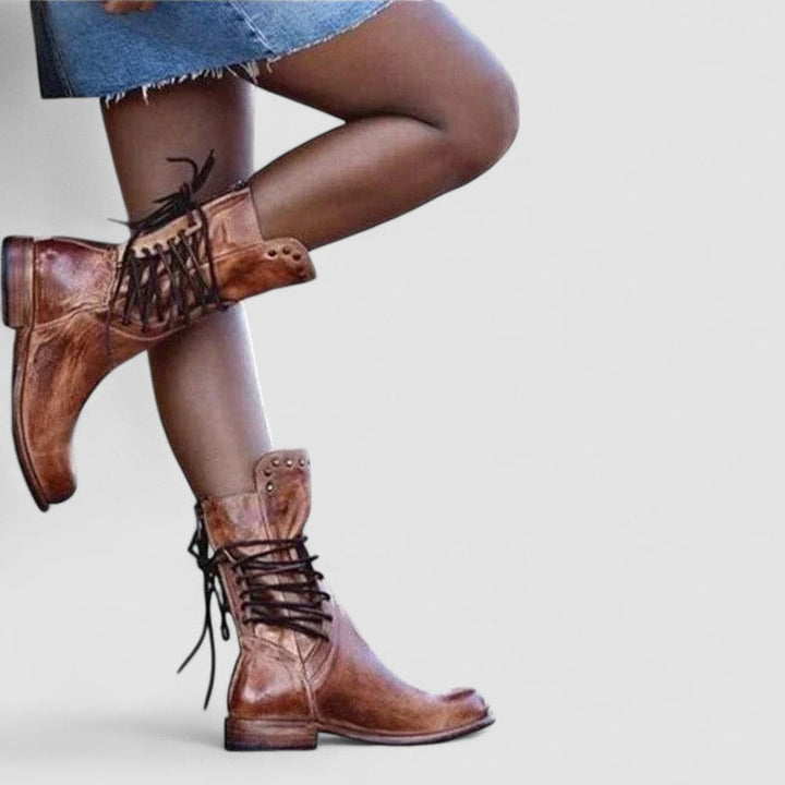 Mae – Orthopedic Western Boots - Maison Léa &amp; Lou