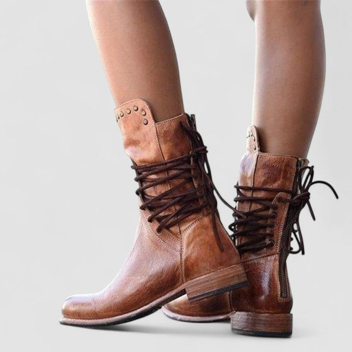 Mae – Orthopedic Western Boots - Maison Léa &amp; Lou