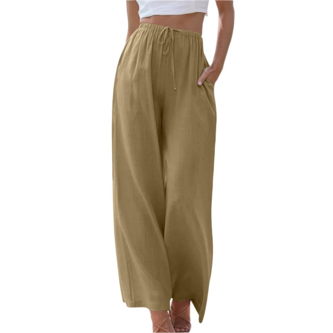 MARIANNE™ – Casual Summer Wide Leg Trousers - Maison Léa &amp; Lou