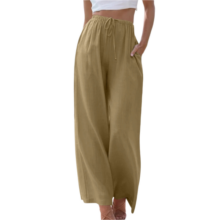 MARIANNE™ – Casual Summer Wide Leg Trousers - Maison Léa &amp; Lou