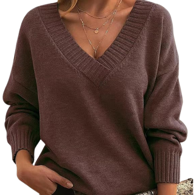 LILLIAN™ - Lightweight V-Neck Sweater - Maison Léa &amp; Lou
