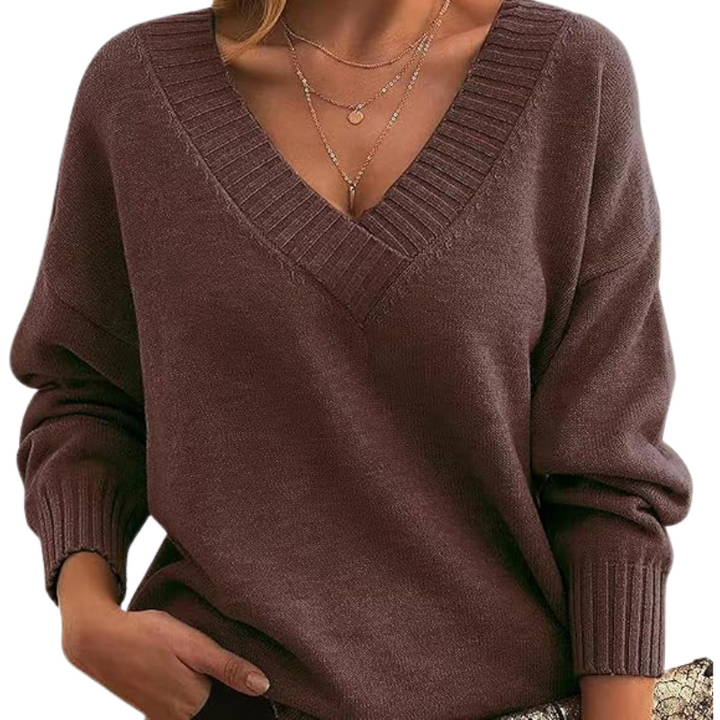 LILLIAN™ - Lightweight V-Neck Sweater - Maison Léa &amp; Lou