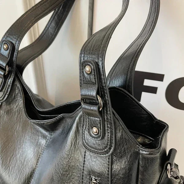 NOEMIE™ - Classic Leather Tote Bag - Maison Léa &amp; Lou