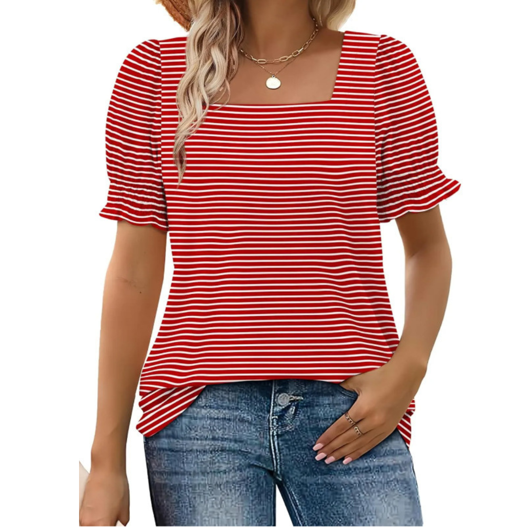 JOSEPHINE™ - Lightweight Ruffle Sleeve Summer Essential - Maison Léa &amp; Lou
