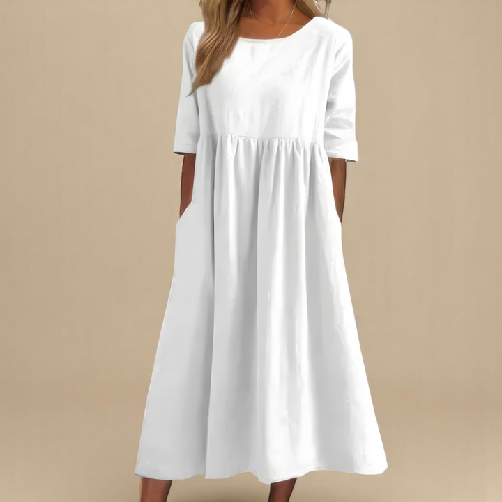 Miranda™ | Classic Mid Sleeve Dress - Maison Léa &amp; Lou