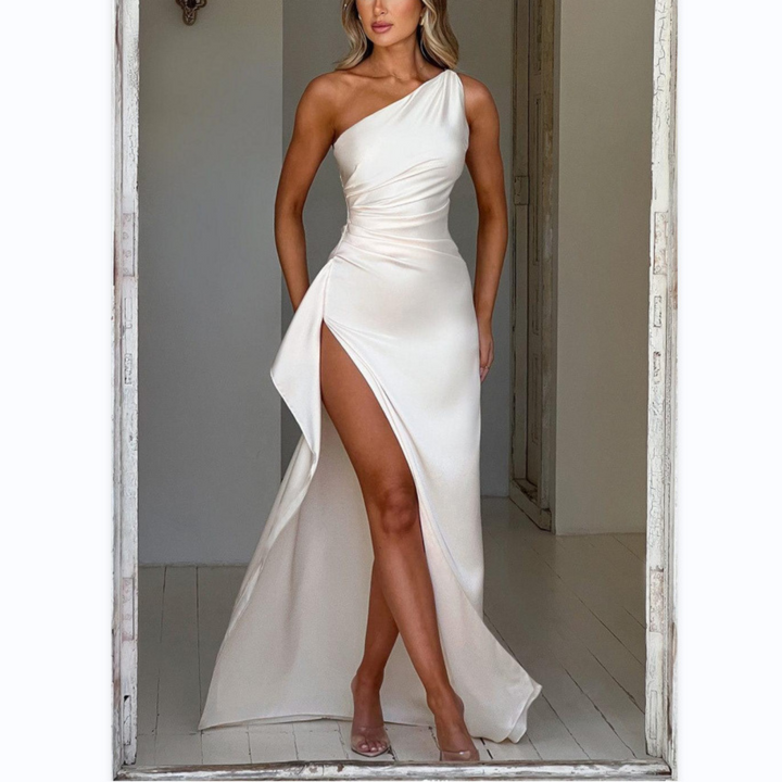LABESA™ - Elegant One Shoulder High Split Formal Maxi Dress - Maison Léa &amp; Lou