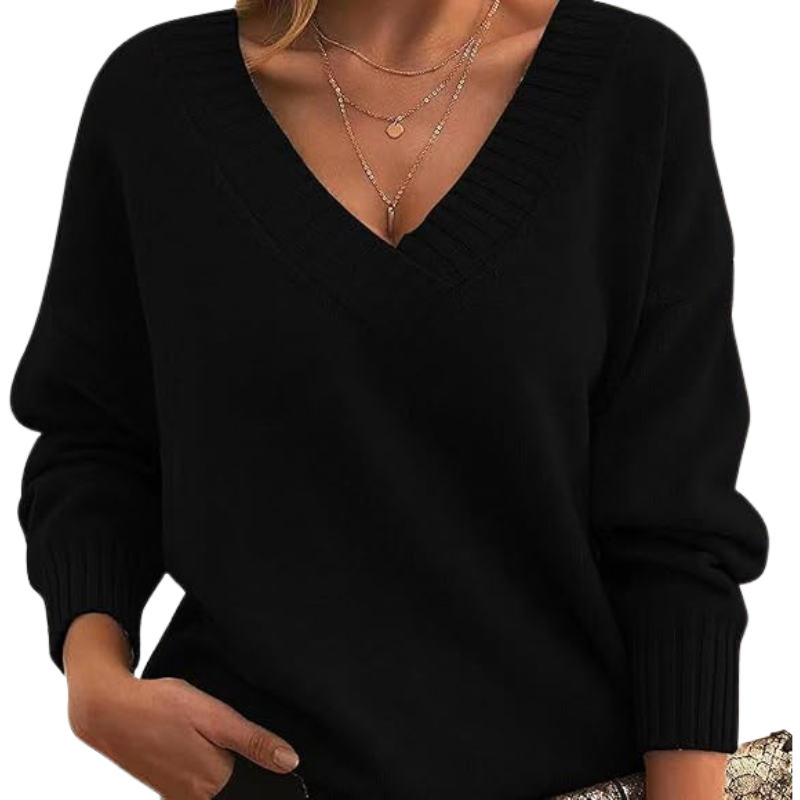 LILLIAN™ - Lightweight V-Neck Sweater - Maison Léa &amp; Lou