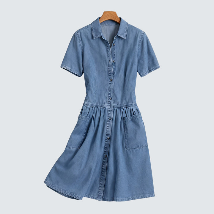 Aada™ - Effortless Denim Dress - Maison Léa &amp; Lou