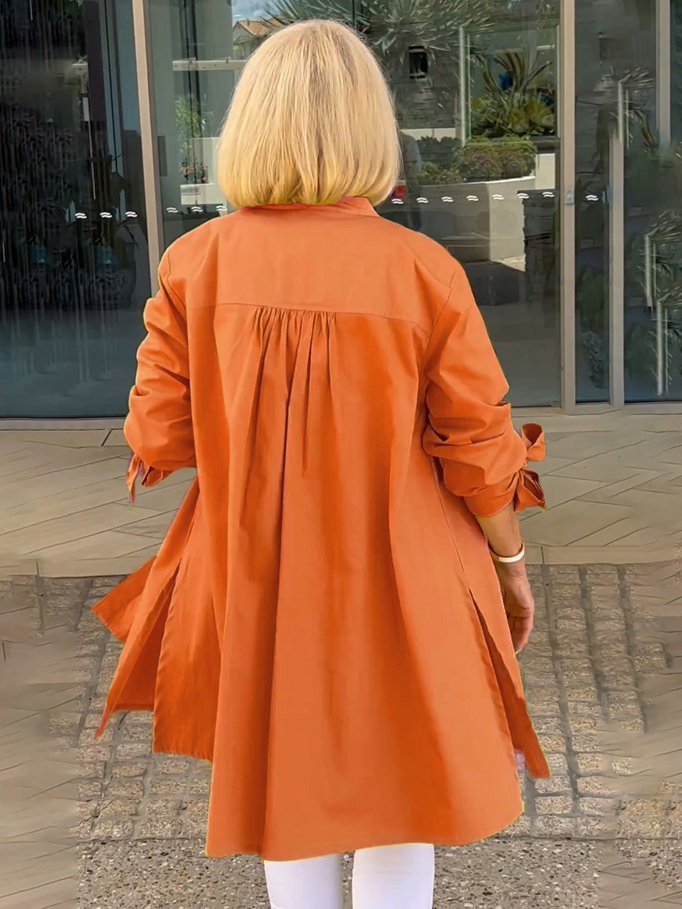 CÉLINA™ - Classy Long Shirt Jacket - Maison Léa & Lou