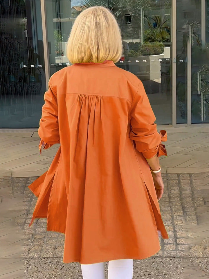 CÉLINA™ - Classy Long Shirt Jacket - Maison Léa &amp; Lou