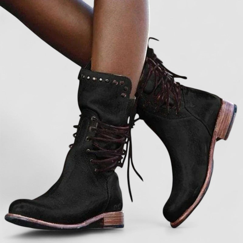 Mae – Orthopedic Western Boots - Maison Léa &amp; Lou