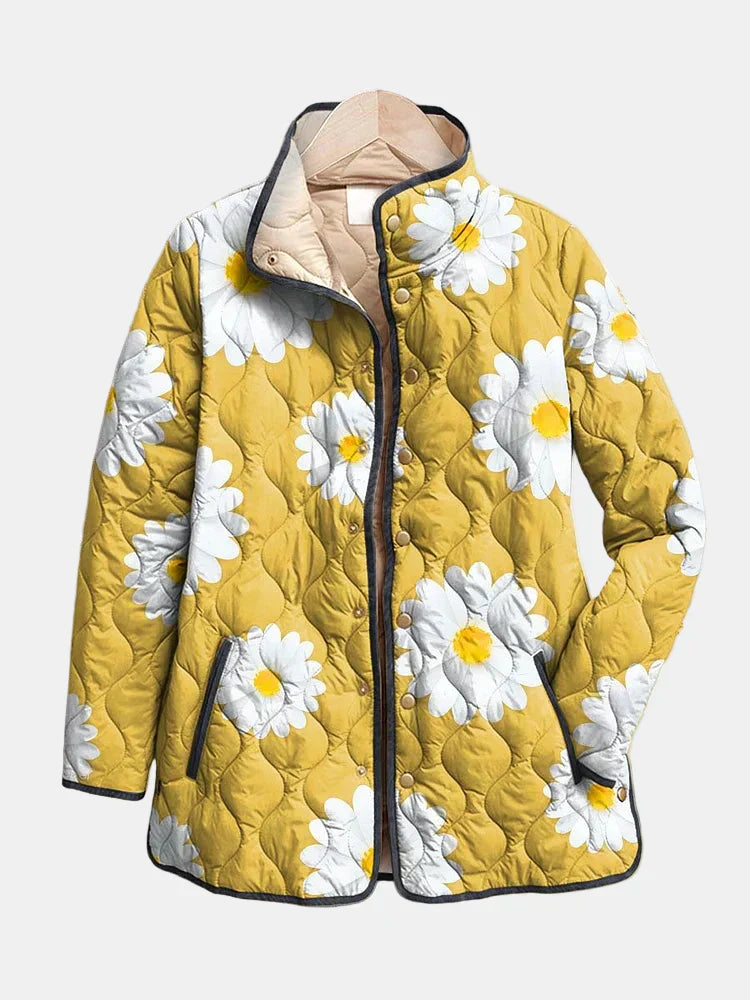 Sable | Charming Daisy Pattern Jacket - Maison Léa & Lou