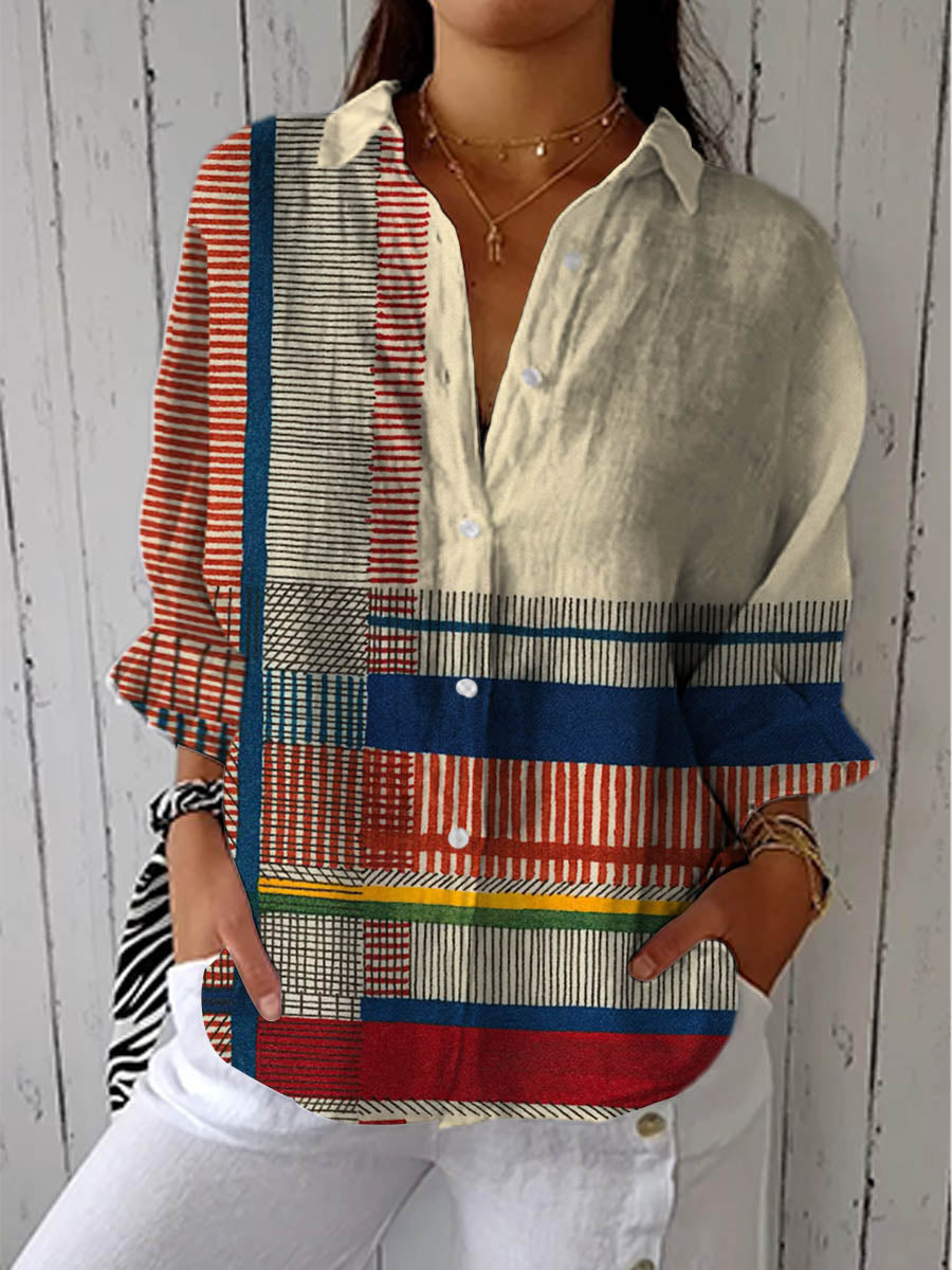 Freyja | Artistic Pattern Blouse - Maison Léa & Lou