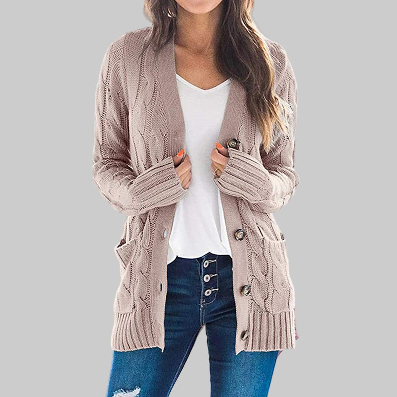 REMEDY™ - Casual Long Sleeve Button Down Cardigan - Maison Léa &amp; Lou