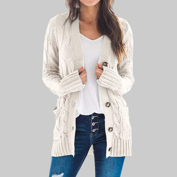 REMEDY™ - Casual Long Sleeve Button Down Cardigan - Maison Léa &amp; Lou
