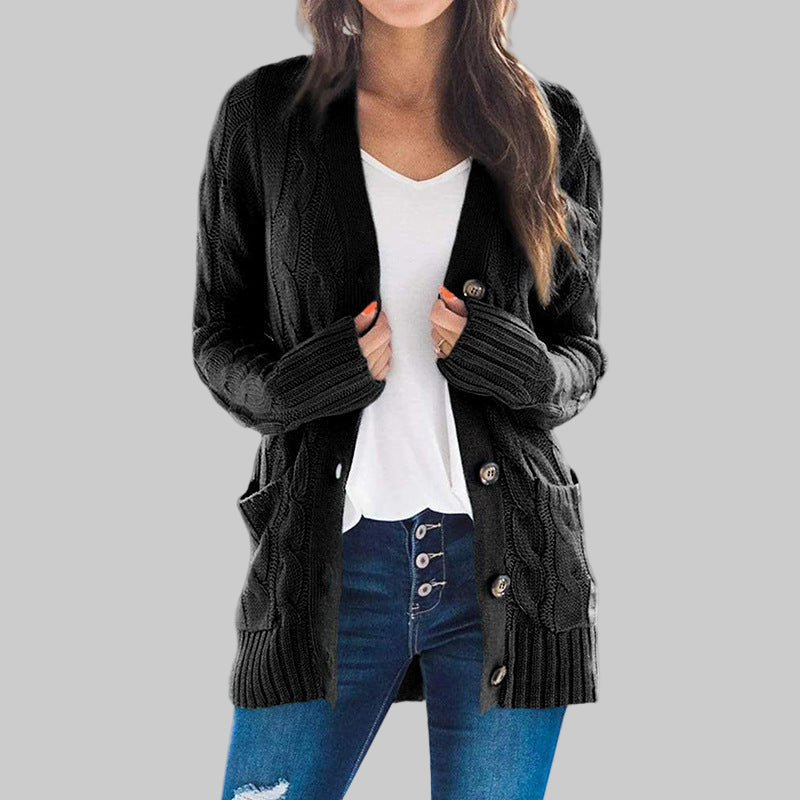 REMEDY™ - Casual Long Sleeve Button Down Cardigan - Maison Léa & Lou