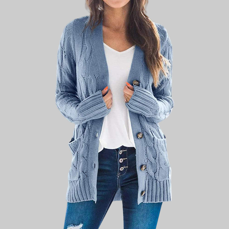 REMEDY™ - Casual Long Sleeve Button Down Cardigan - Maison Léa &amp; Lou