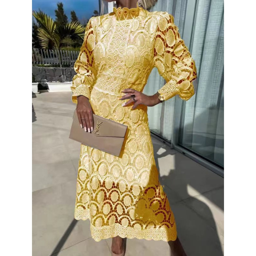 NOA™ – Delicate Lace Midi Dress - Maison Léa &amp; Lou