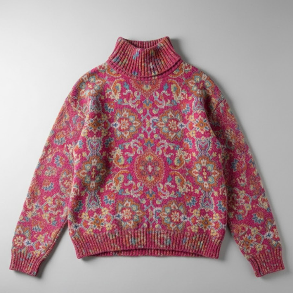 Mirabel | Ornate Turtleneck Jumper - Maison Léa &amp; Lou