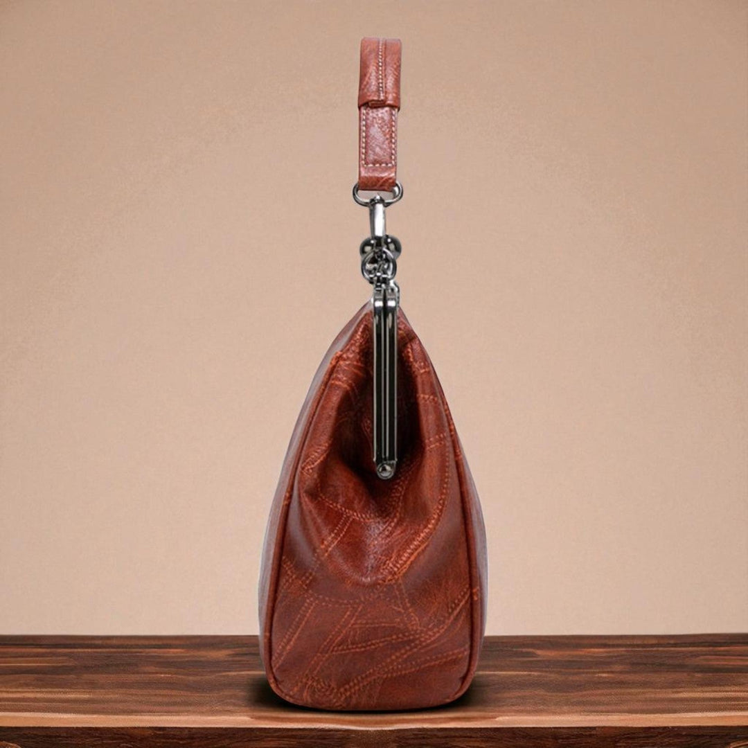 Borsa vintage con chiusura a scatto
