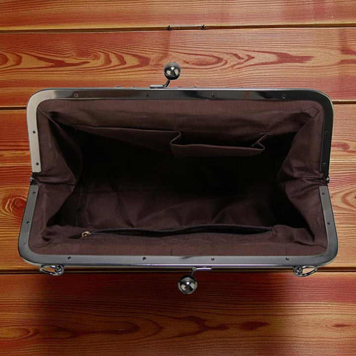 Borsa vintage con chiusura a scatto