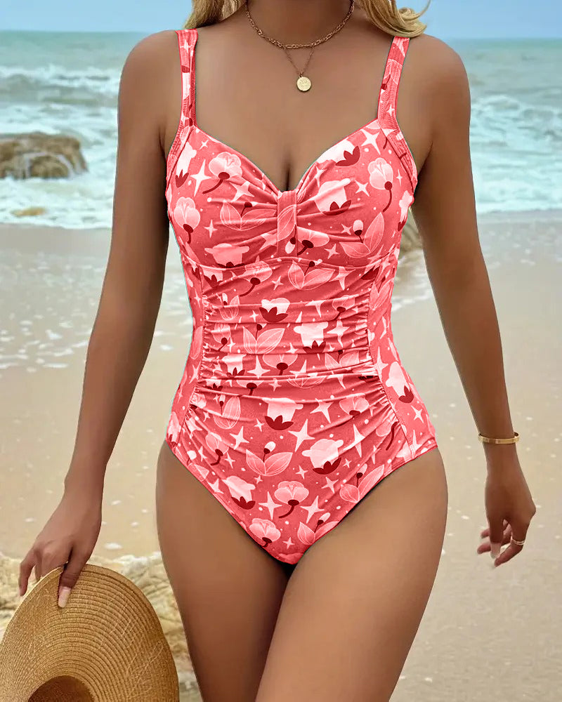 Clara™ | One Piece Printed Tankini - Maison Léa &amp; Lou