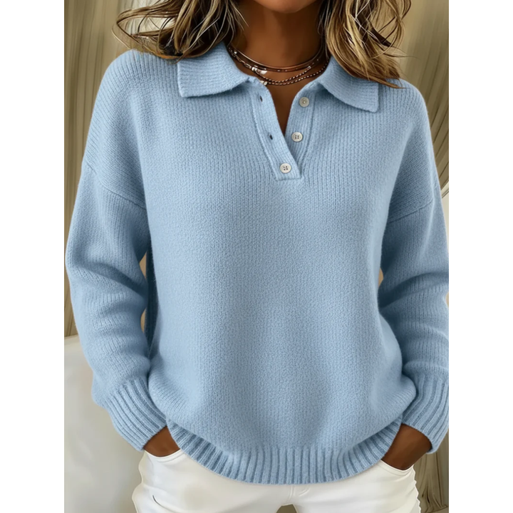 Bettina | Relaxed Collared Jumper - Maison Léa &amp; Lou