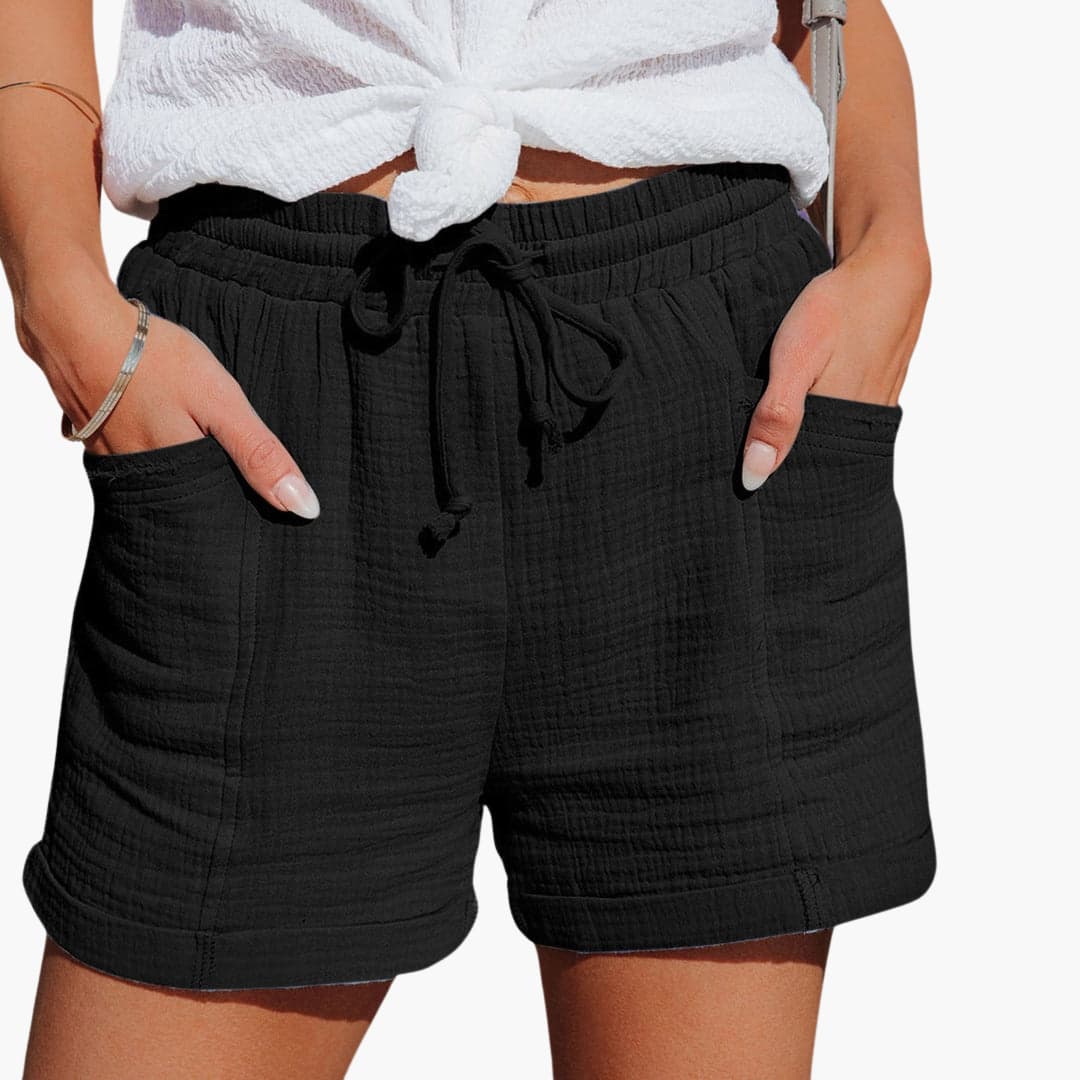 Emma | Pantaloni Corti Casual con Coulisse Eleganti