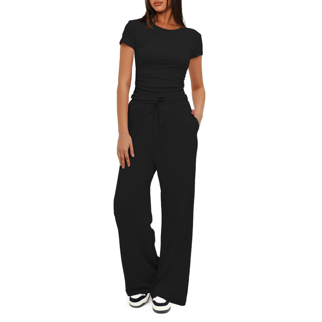GLORIA™ – Cozy Bell Bottom Loungewear Set - Maison Léa & Lou