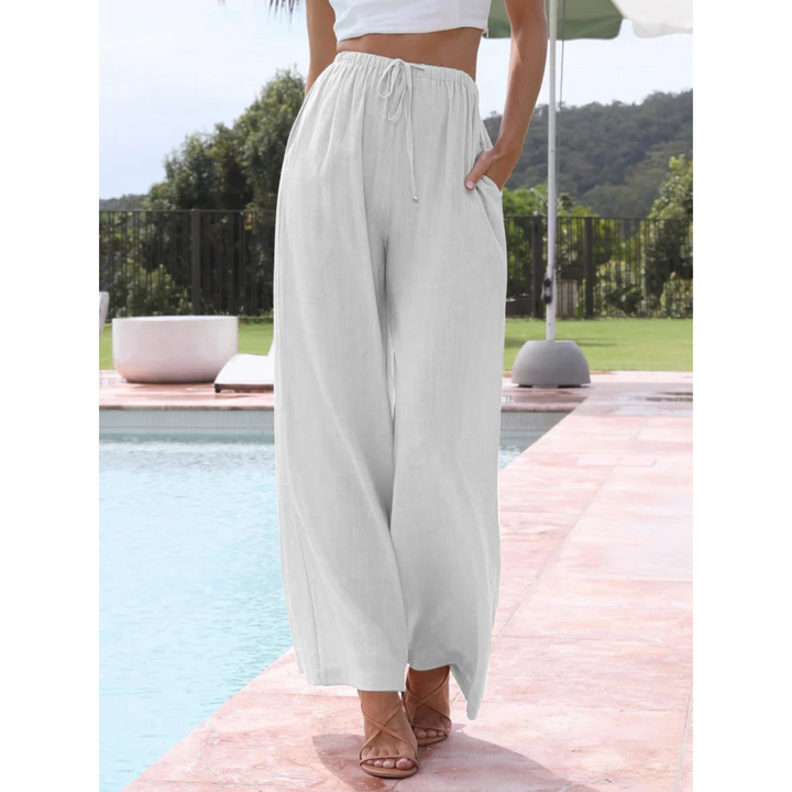 VIRENA™ – Relaxed Lightweight Wide Leg Summer Trousers - Maison Léa &amp; Lou
