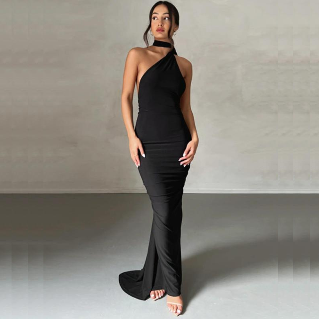 KARILYN™ – Elegant Sleeveless Evening Halter Bodycon Dress - Maison Léa & Lou