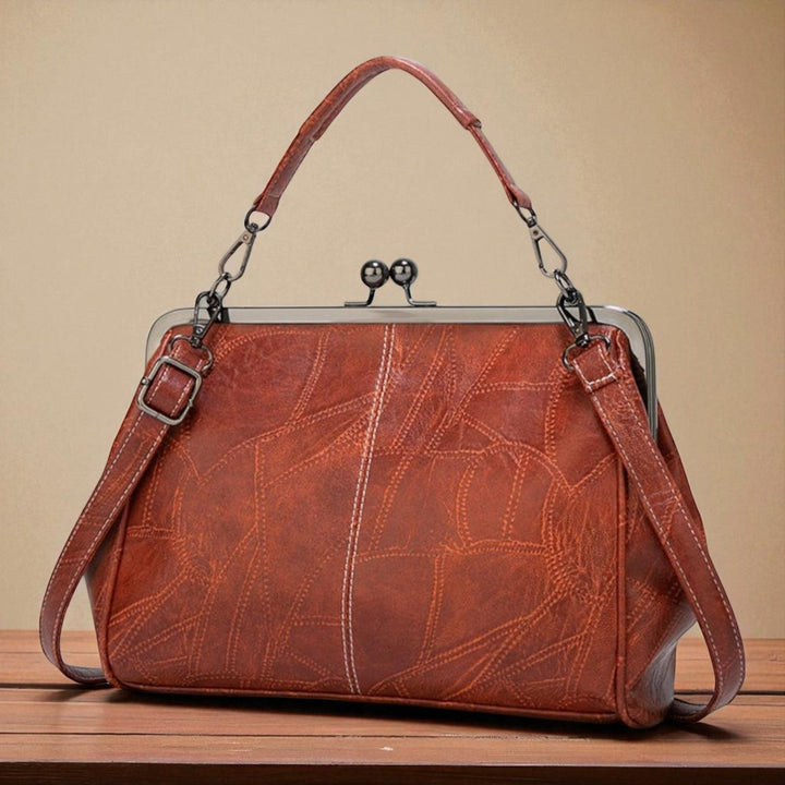 Borsa vintage con chiusura a scatto