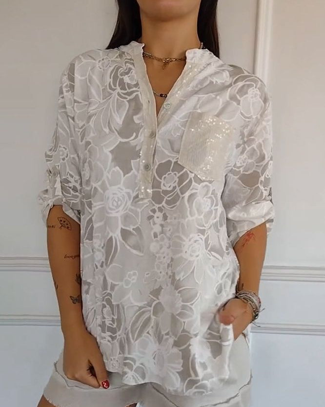 Elora™ | Elegant Blouse with Pocket - Maison Léa &amp; Lou