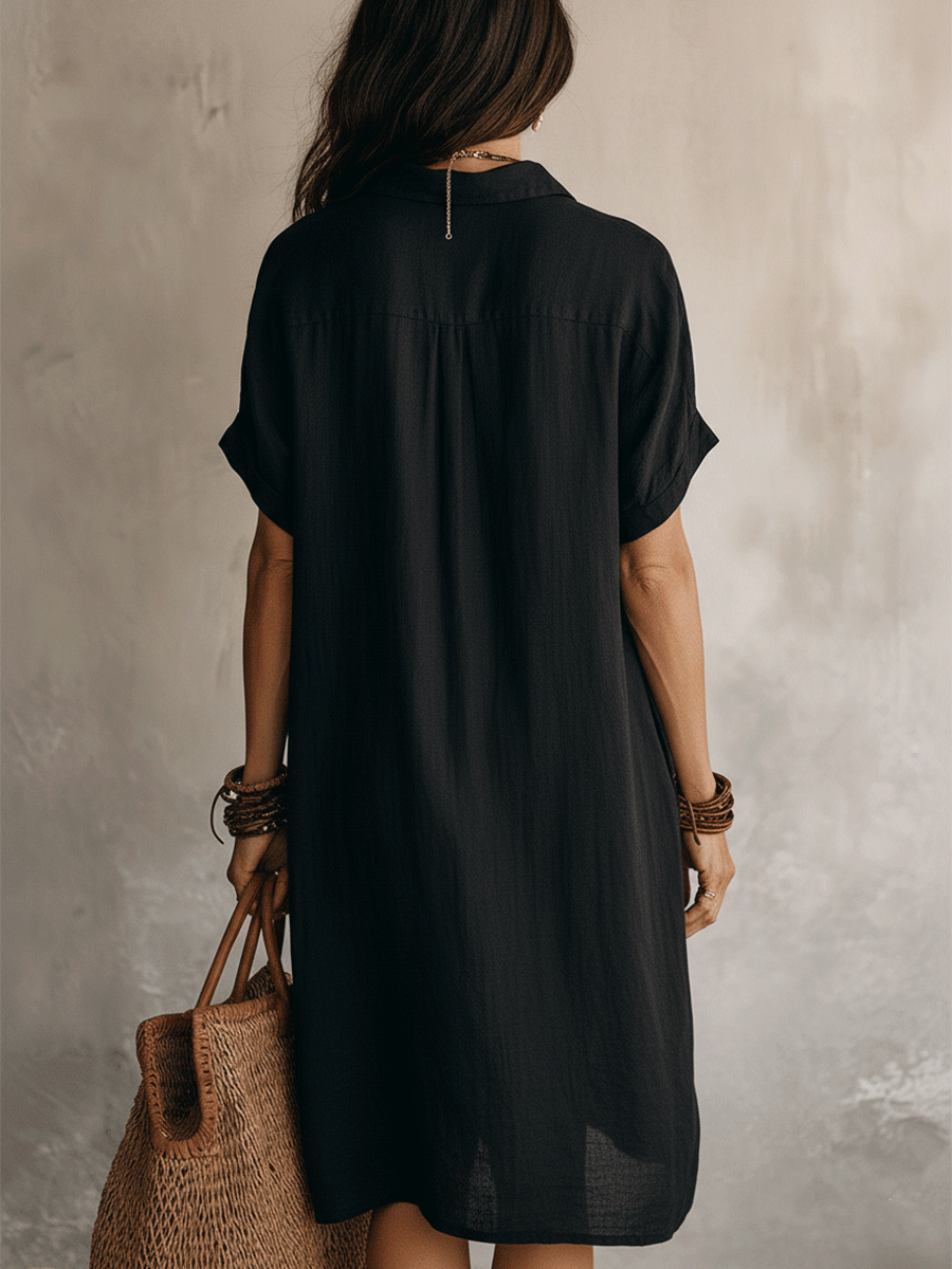 Céleste™ | Effortless Summer Shirt-Dress - Maison Léa &amp; Lou