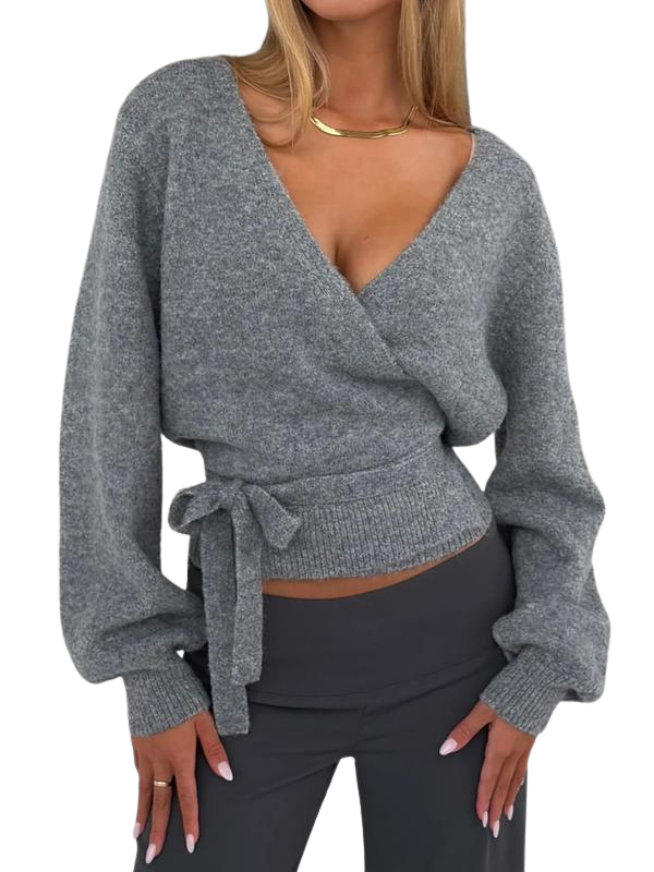 INGRID™ – Women’s V-Neck Knit Cardigan Long Sleeve Fall &amp; Winter Sweater