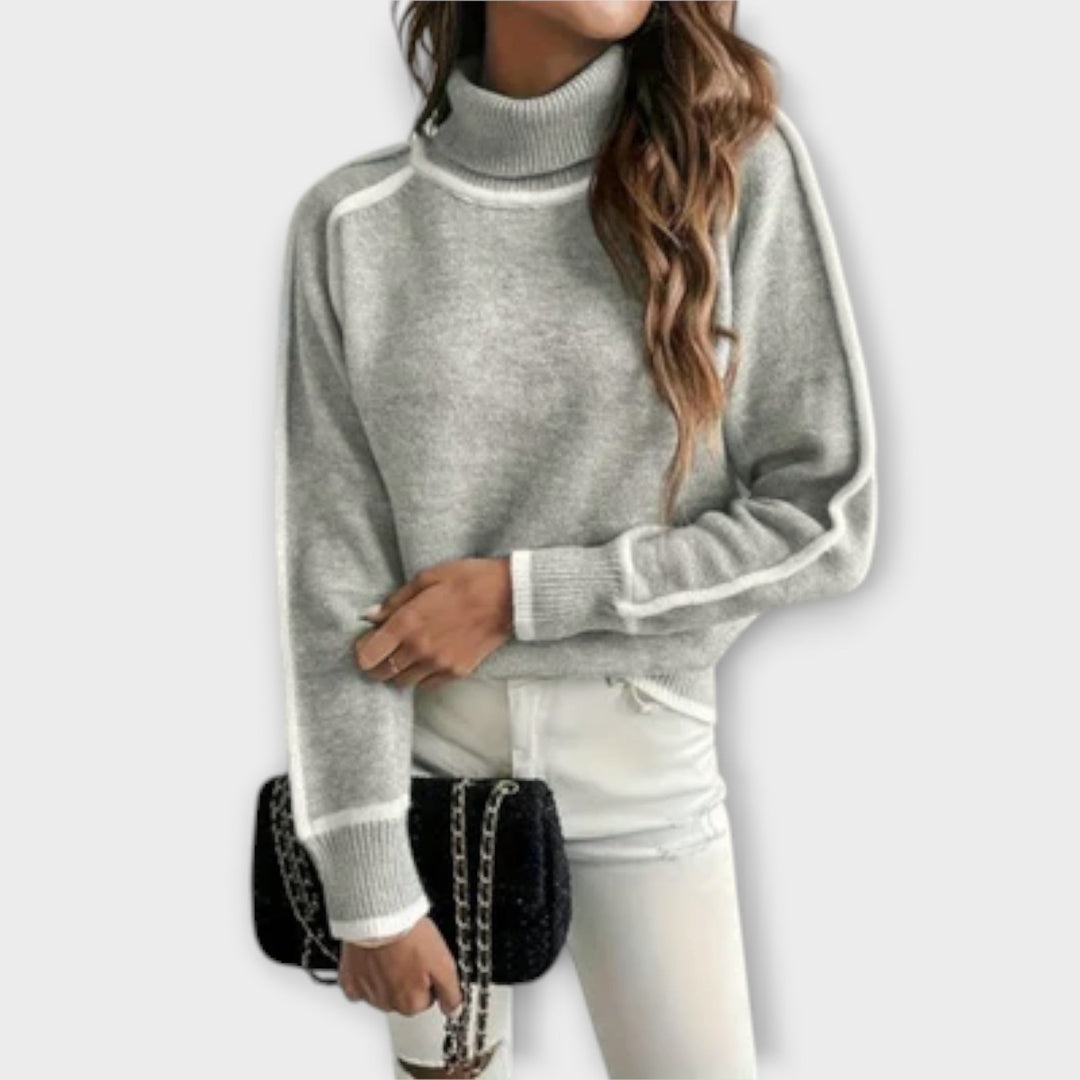 Aurora - Casual Turtleneck Jumper