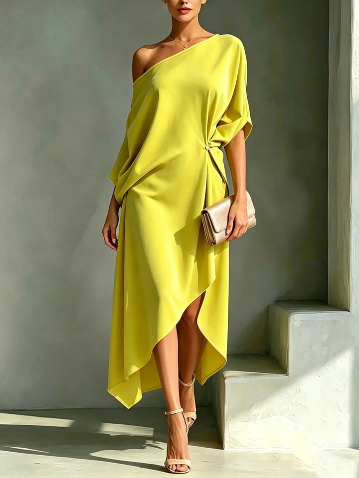CAMILA™ │ ELEGANT ASYMMETRICAL DRESS - Maison Léa &amp; Lou